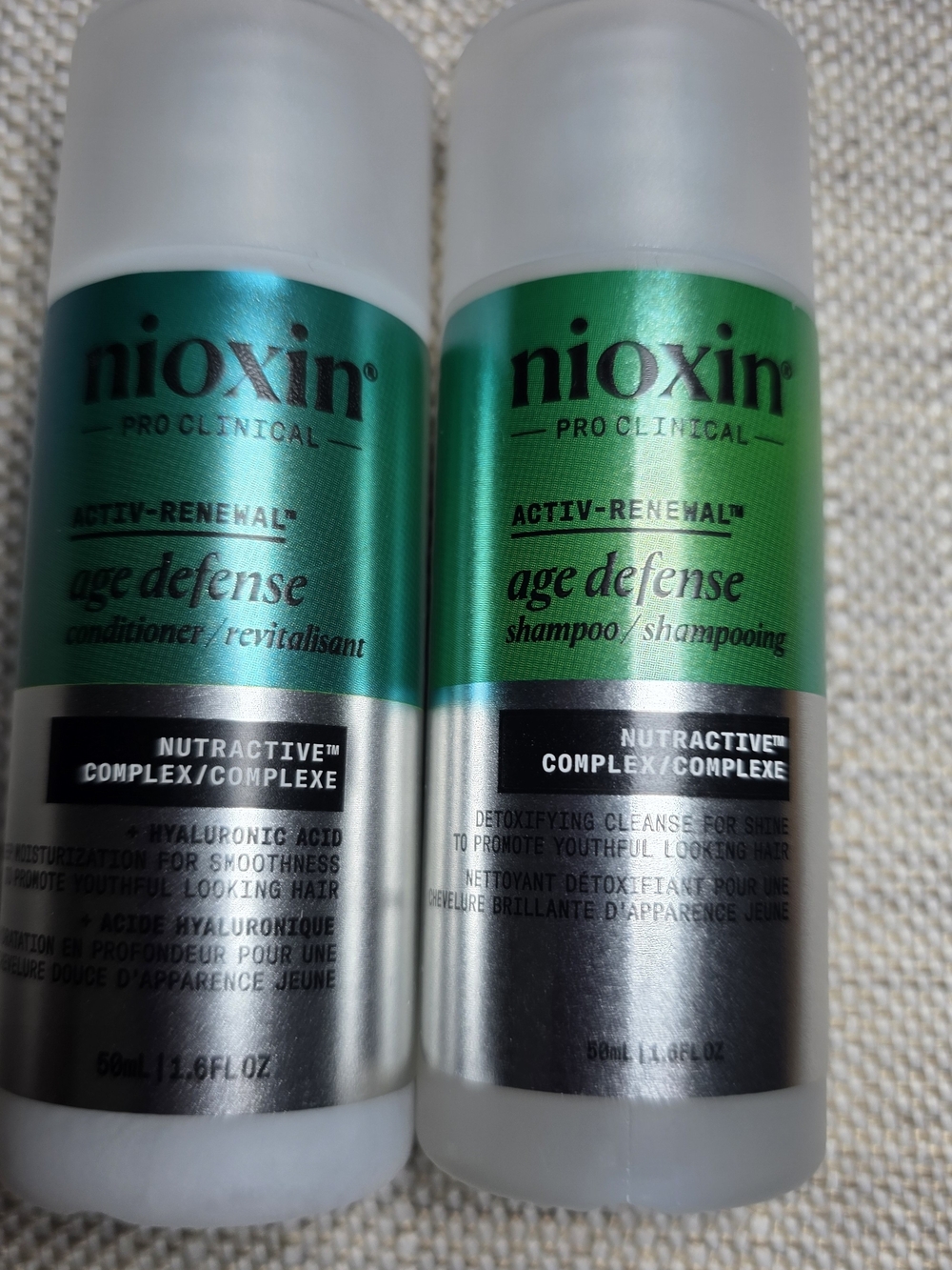 Nioxin Age Defense Activ-Renewal Shampoo & Conditioner Set - Green